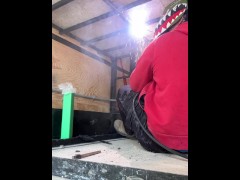 Hot Welder Penetrates Steel Overhead