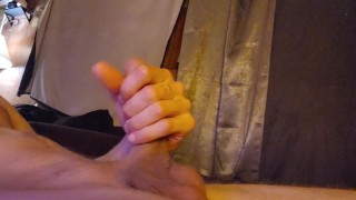 Casual Cumshot Before Bed