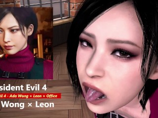 Resident Evil 4 - Ada Wong × Leon × Escritório - Versão Lite