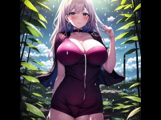 big tits, anime, paja, asmr