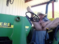 Horny Cowboy on the John Deere