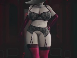 Lady Dimitrescus Slut Walk (Lingerie Version)