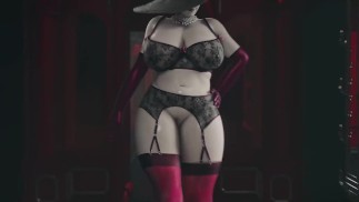 Lady Dimitrescus Slut Walk (Lingerie Version)