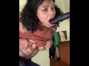 Preview 6 of latina student first deepthroat joi creampie part 1