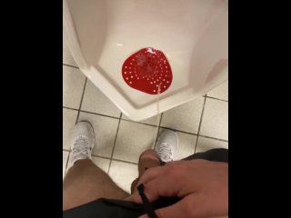 High naughty pissing in ever restroom in rich country club shy messy desperate