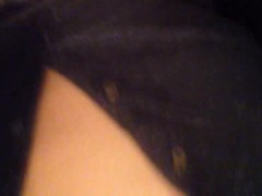 Big Ebony BBW Showing Off Fat Pussy Lips