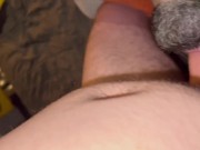 Preview 5 of Montreal Deepthroater getting facefucked upside down by a verbal dom throatfucker