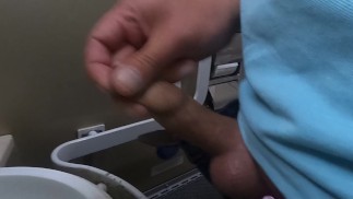 Jerking off in a train during the movement