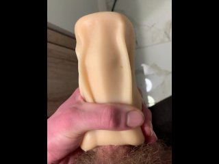 vertical video, masturbation, solo male, old young