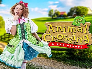Allie Addison as Animal Crossing Isabelle Sente Borboletas Toda Vez que Você Toca Em Seu Pornô VR