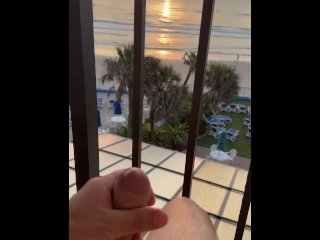 hotel, mature, sunrise, vertical video
