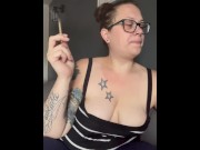 Preview 1 of BBW Stepmom milf 420 wake and bake JOI