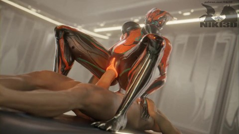 Valkyr Warframe Riding a Massive Dick