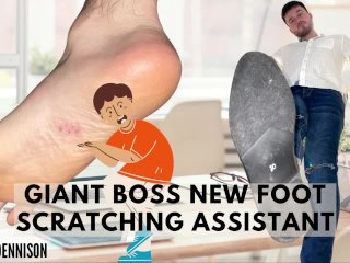 Macrophilia - Giant bosses new foot scratching assistant