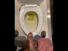 Making a mess in every public and private restroom at rich fancy club CAUGHT moaning desperate