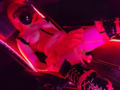 Pixxl enjoys another orgasm by the fuck machine