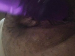 Lonely milf finally home healing and masturbation with dildo in lingerie