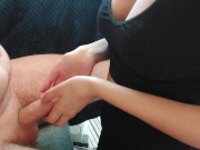 Preview 1 of Sporty Girlfriend Gives me an Oily Handjob