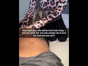 Preview 3 of Cheating wife fucks Guy after Bar on Snapchat Cuckold