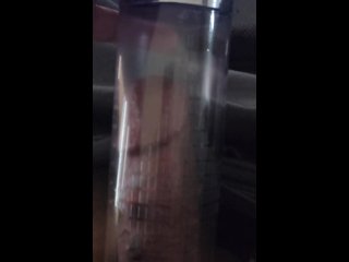Pumping my cock so it can get sucked