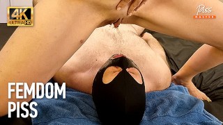 Sexy MILF Urinates In A Slave's Mouth Golden Rain Rests On His Cuckold's Face In Episode 681