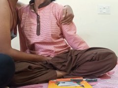 hot Indian school girlfriend was painfull fucking with boyfriend on dogy style in clear Hindi