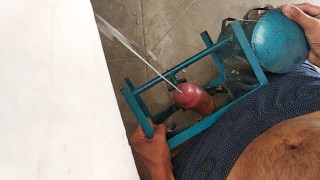 Old GAS STOVE Pumping With Spurts Of Cum
