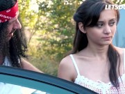 Preview 2 of Ukrainian Chick Shrima Malati Outdoor Sex With Car Mechanic - LETSDOEIT