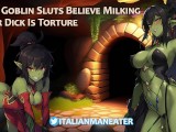 Two Goblin Sluts Believe Milking Your Dick Is Torture | FFM | Audio Roleplay
