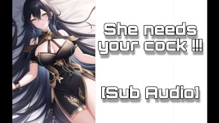 [F4M] She needs your cock (sensitive orgasm) [Sub Audio]