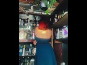 Preview 4 of ENF bartender masturbates at work and fantasizes about being made to work naked (gets caught)
