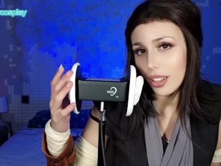 STARWARS REY LICK YOUR EAR IN ASMR / COSPLAY