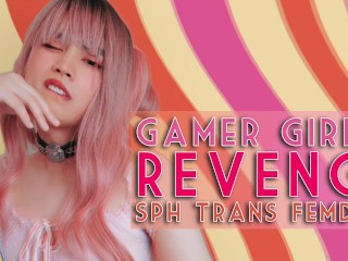 Chica Gamer Obtiene Even: SPH Trans Femdom