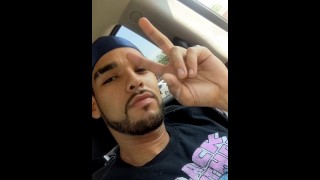 In A Public Parking Lot I Cum On My Shirt And Masturbate Inside My Car Because I Want To Fuck You
