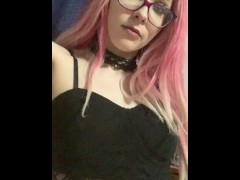 Emo teen shows off skinny body see more on onlyfans Petiteandsweet69