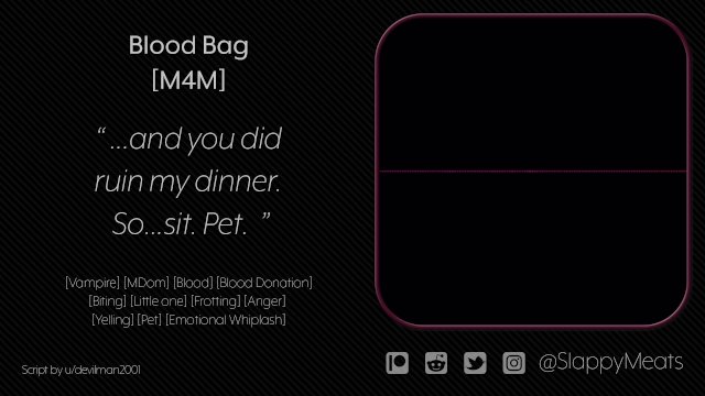 M4M Hungry Vampire Plays with You and Makes You His Snack Audio