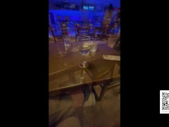 Horny Brunette Babe Gives Hard Time to Daddy in Bar during Friday Night Date