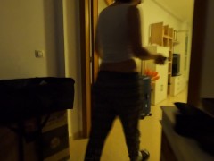 Washing dishes after dinner