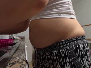 晚饭后洗碗