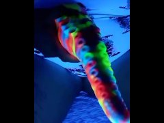 Glow in the dark play with IKA from Bad Dragon