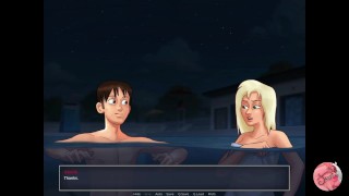Summertime saga #44 - Nadando desnudos con compañera de colegio - Gameplay
