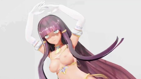 Ramesses II Kawaii Strike Hentai Undress Dancing Egyptian Girl Model MMD 3D White Bangles