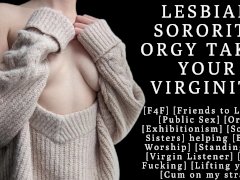 F4F | ASMR Audio Porn for women | Sorority Sisters take your virginity in ritualistic fashion | FtL
