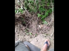 Marking (Male Pissing). Pissing on poison oak...