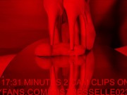 Preview 5 of Mistress Elle in suede pep toe high heels crush cock under red light