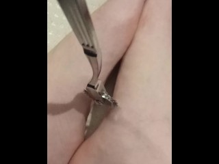 Kinky Painful Foot Fetish Footplay Pricking my Cute for you Feet