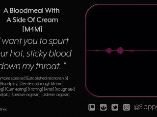 [M4M] Vampire Boyfriend Wakes you up for Rough Sex and Feeding [audio] [ASMR]