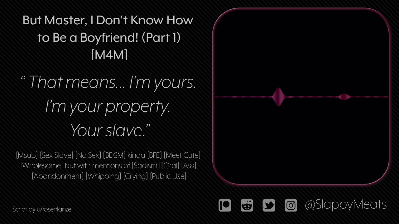 1280px x 720px - M4M] Ordering Your Brand New Sex Slave to Be Your Boyfriend (But Master!  part1/4) [Audio] Porn Video - Rexxx