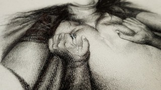 Arte erotica di un indiano sexy in allattamento schiacciato con le tette ASMR non intenzionale