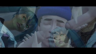 Минет на расширенном ролике The Sims 4